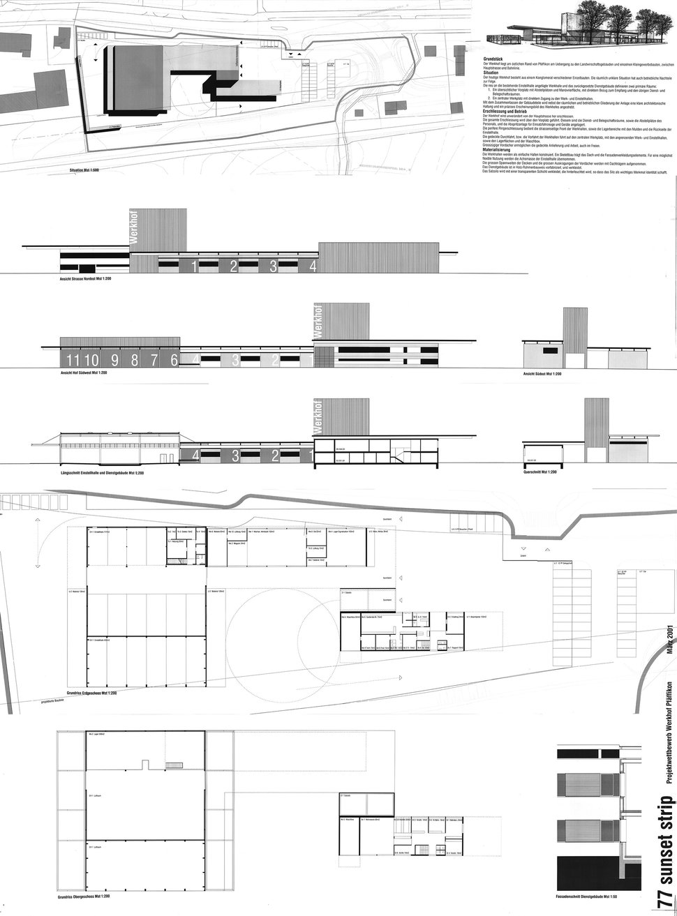 Wettbewerb Werkhof Pfäffikon Zürich, Hopf & Wirth Architekten Winterthur