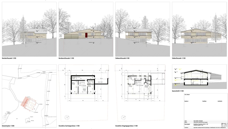 Hopf & Wirth Architekten ETH HTL SIA Winterthur, Neubau Wohnhaus in Schwändi