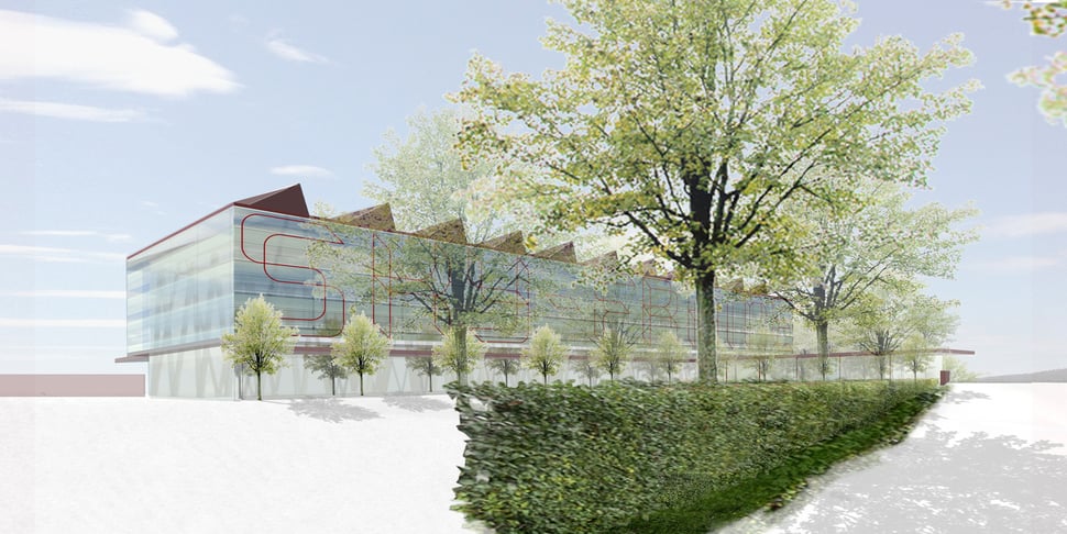 Hopf & Wirth Architekten ETH HTL SIA Winterthur, Wettbewerb Head Quarter Sky-Frame AG, Frauenfeld,