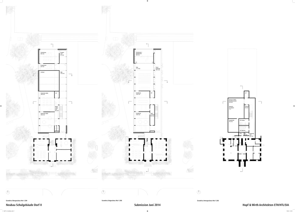 Wettbewerb Neubau Schuhaus Dorf II, Wiesendangen, Hopf & Wirth Architekten Winterthur, www.hopfwirth.ch