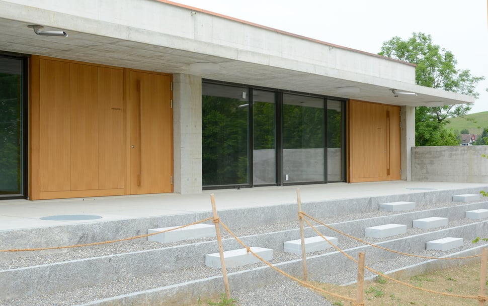Hopf & Wirth Architekten Winterthur, Ernst Gisel, Erweiterung Schulhaus Steinboden Eglisau