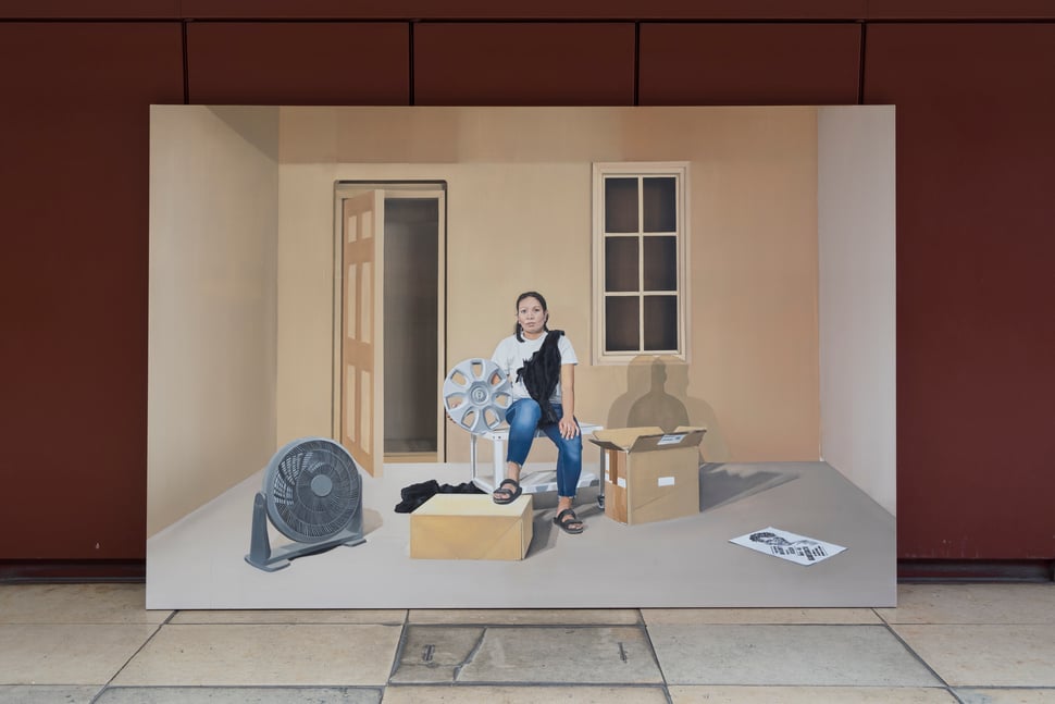 Who Killed Danijoy, 180 x 270 cm, oil on linen, 2022 (Photography: João Neves)