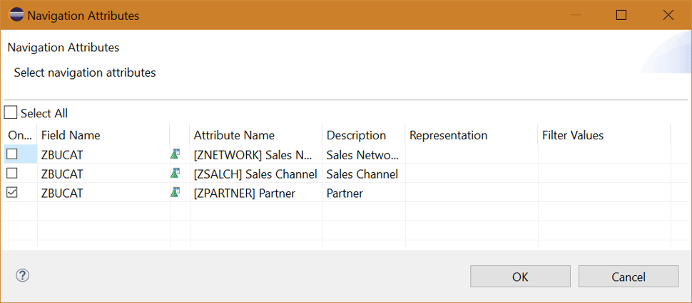 SAP BW/4HANA 2.0 Activate Navigation Attribute on Composite Provider
