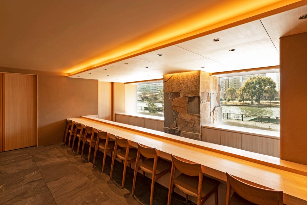 木曽桧カウンター