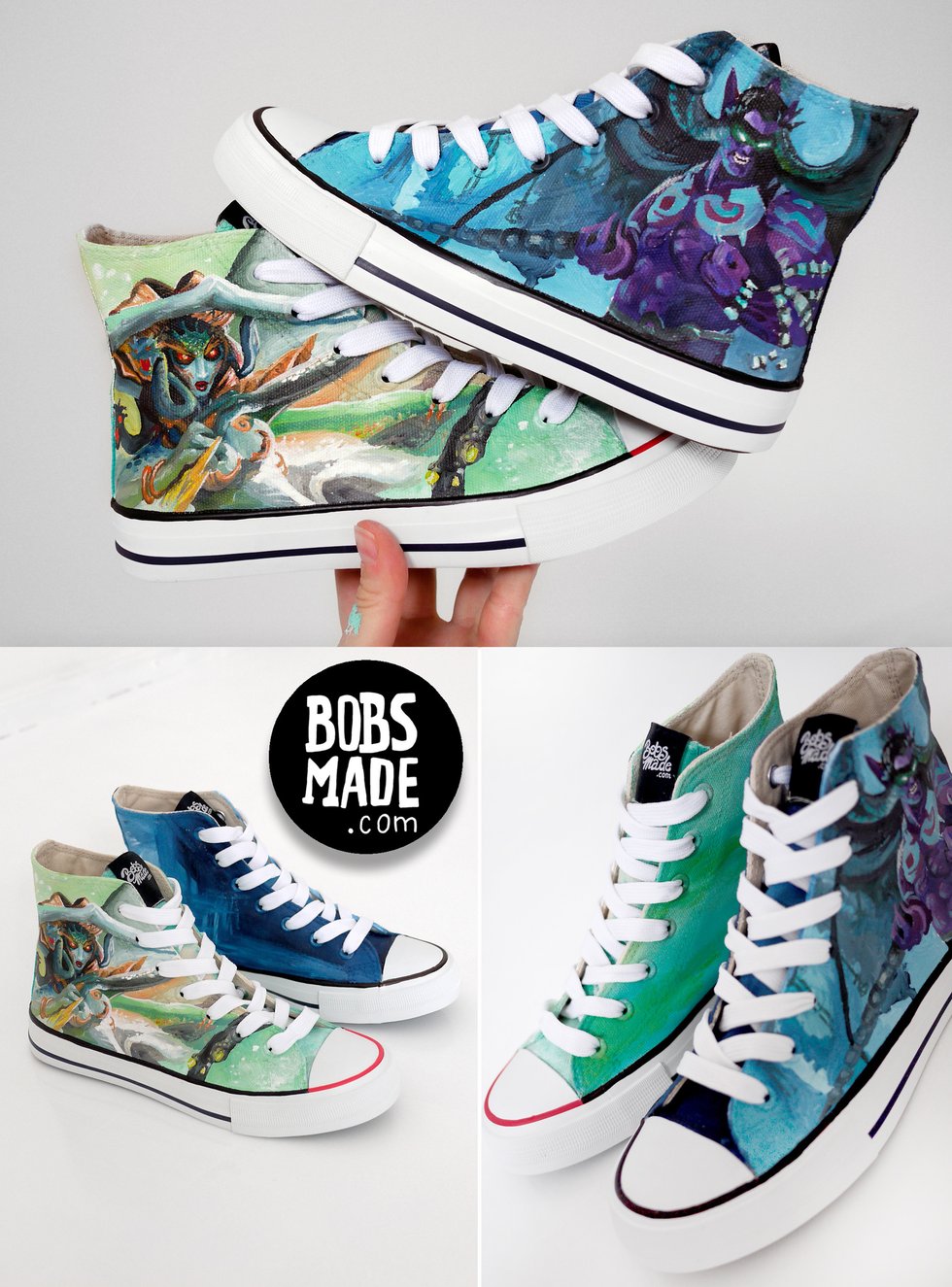 Vashj & Illidan Chucks League of Legends Fanart