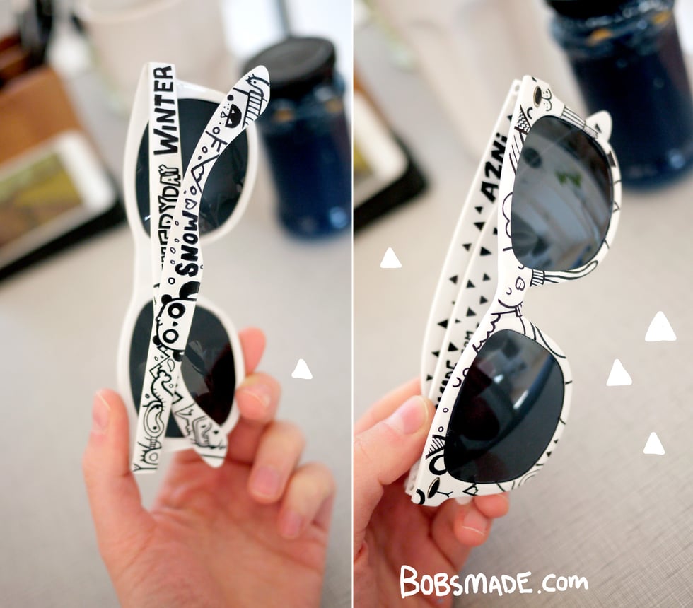 Bobsmade sunglasses winter doodle