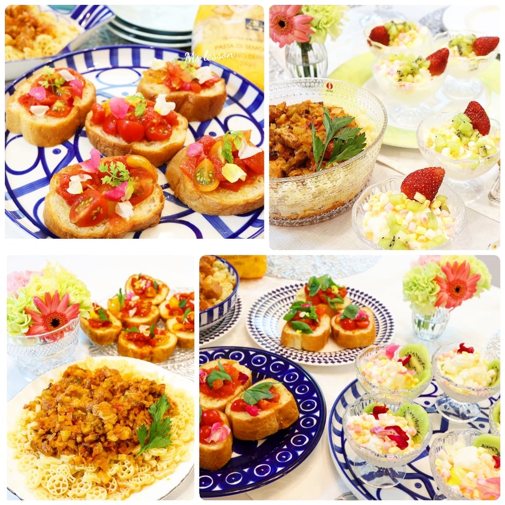 山岡真千子 子供料理教室　親子料理教室　エムズレッスン