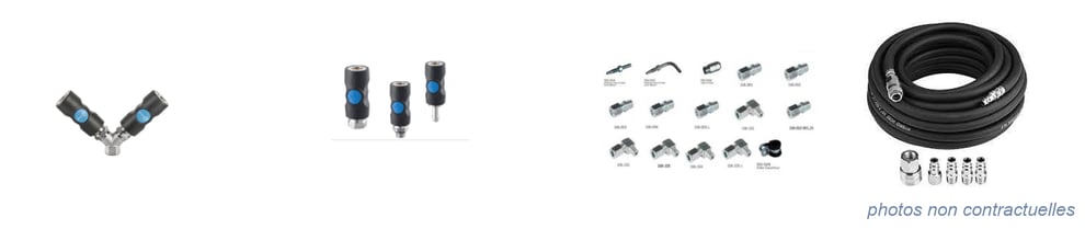 air comprimé / hydraulique - levage - raccords flexibles