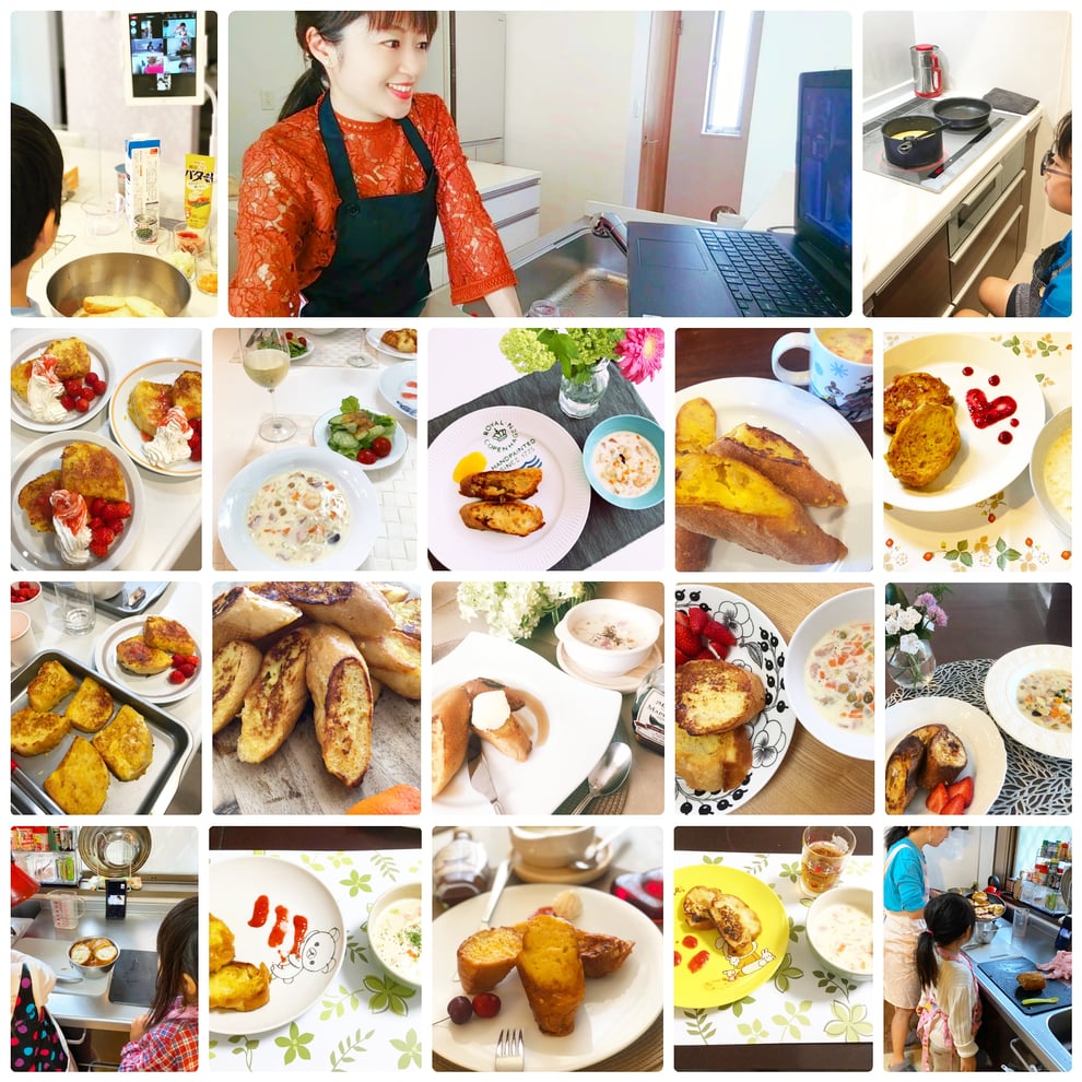 山岡真千子　新宿　親子料理教室　子供料理教室　エムズレッスン　