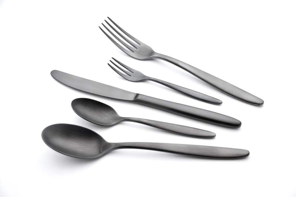 放送で使用されたカトラリー|ブランチ(ブラックサテン仕上げ)