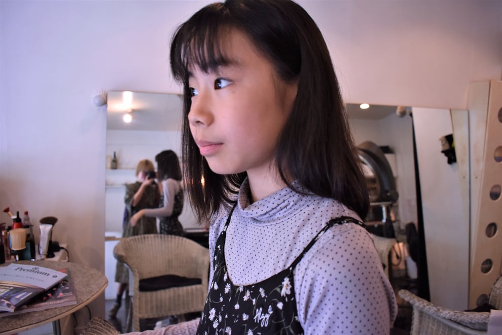 福岡市高宮平尾駅近く美容室　P's美容室　ピース美容室　小学生カット