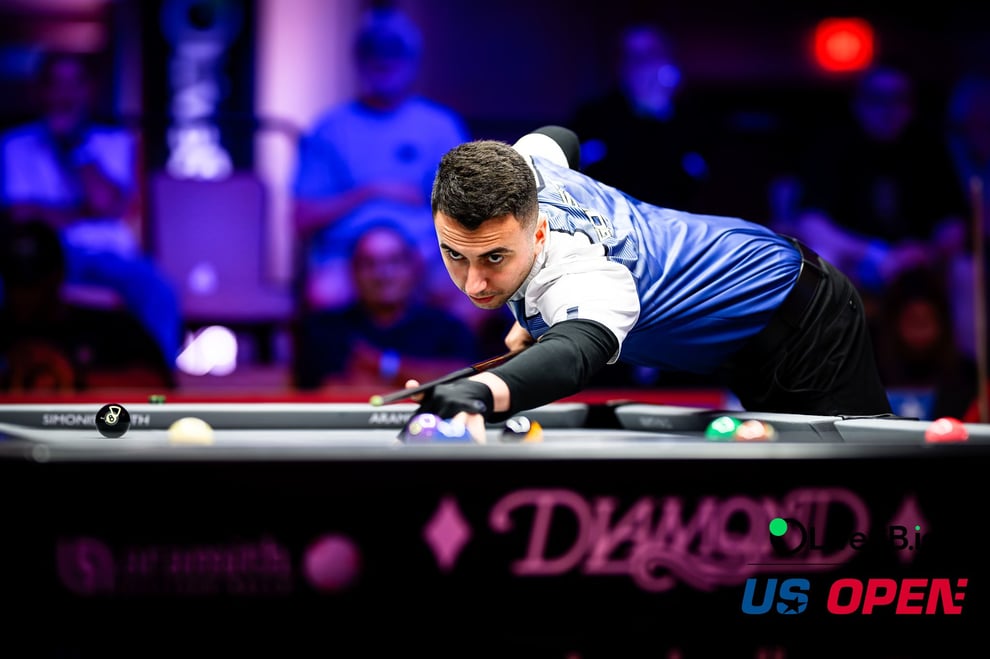 ディフェンディングチャンピオンのF・ゴースト、順当に決勝トーナメントへ © 2025 wnt. / matchroom pool