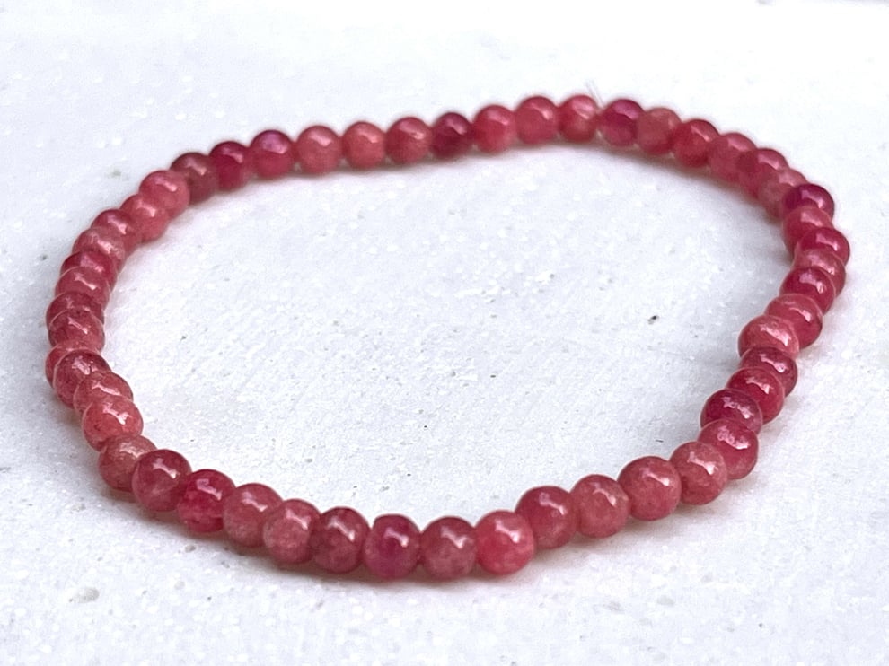 Armband mit pink Turmalin Kugeln