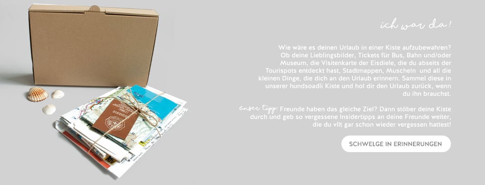 hundsoadli Versandbox als kreative Fotoaufbewahrung für Reiseerinnerungen