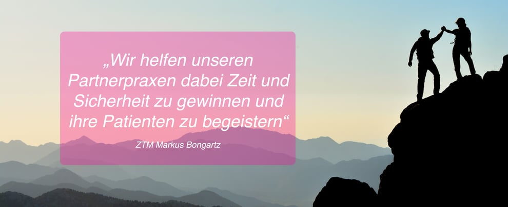 Wir helfen unseren Zahnarztpraxen dabei Zeit und Sicherheit zu gewinnen und ihre Patienten zu begeistern.