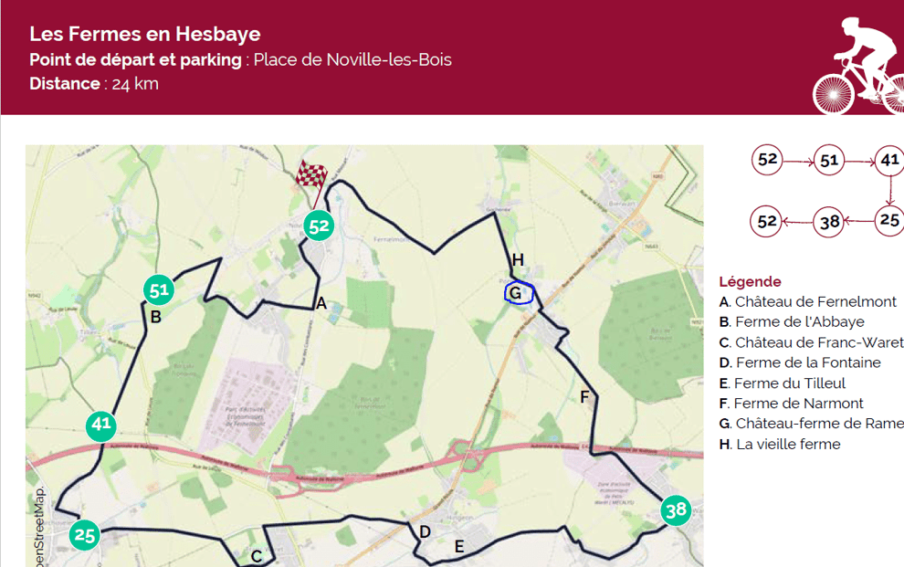 La Buissière se trouve au point G à côté de l'Eglise St Martin et du château-ferme Ramet