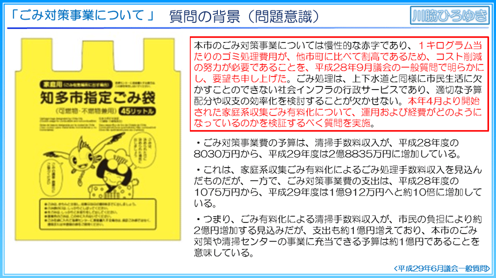 知多市のごみ対策