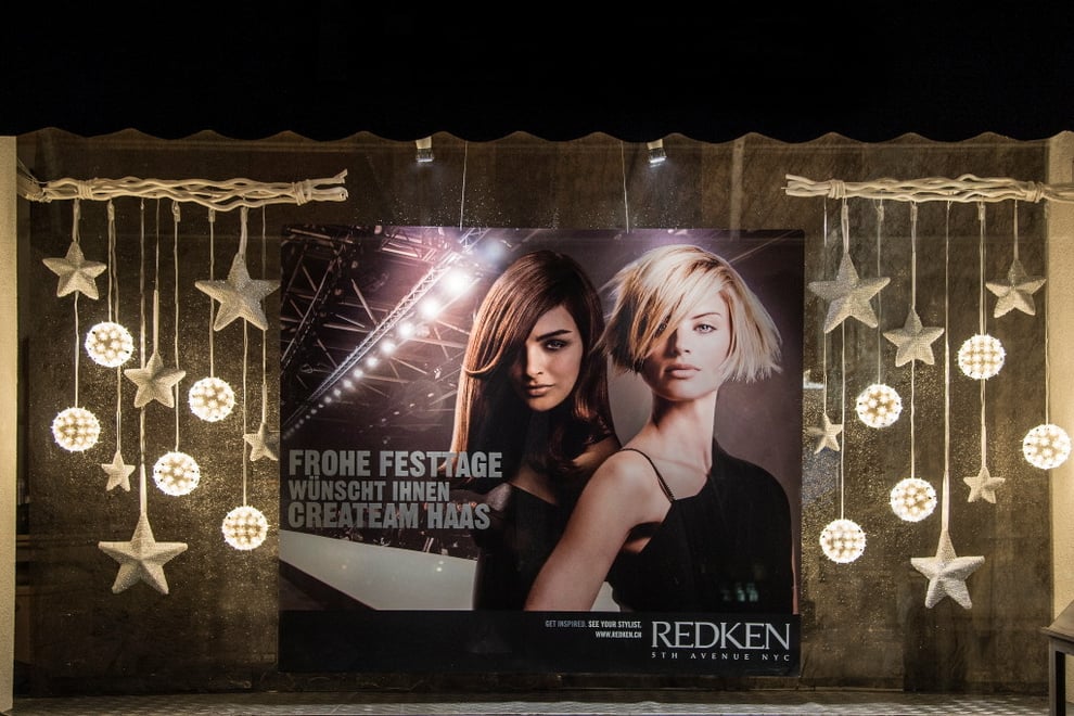 Schaufenster Winter 2014 Createam Coiffure Haas GmbH Huttwil