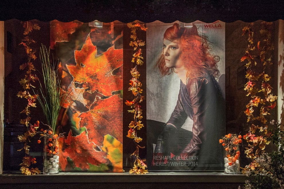 Schaufenster Herbst 2014 Createam Coiffure Haas GmbH Huttwil